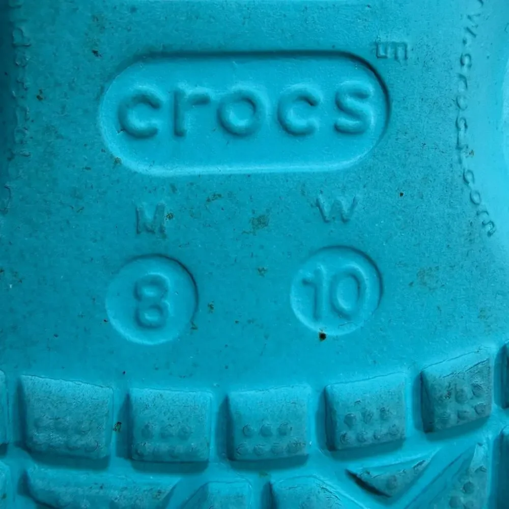 Crocs Womens 10 Blue Flip Flop Slip On Sandals Casual Comfort Beach Shoes Summer